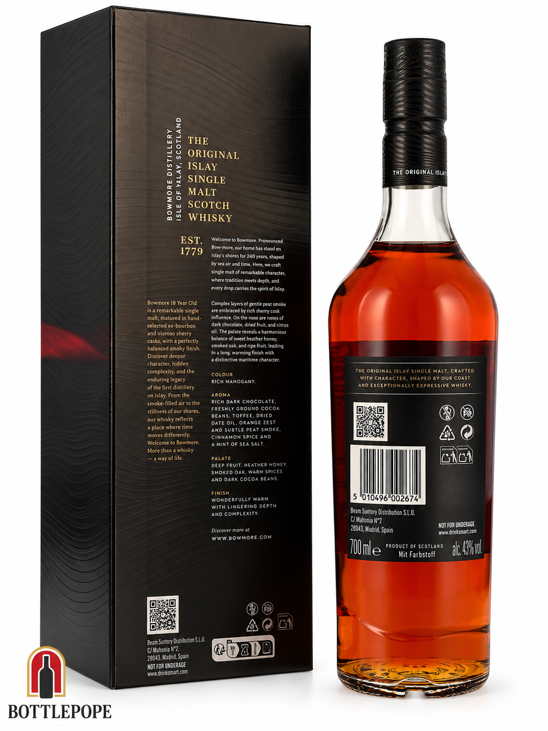 Bowmore 18 Year Old Sherry Cask 43 % vol. 0,7 l