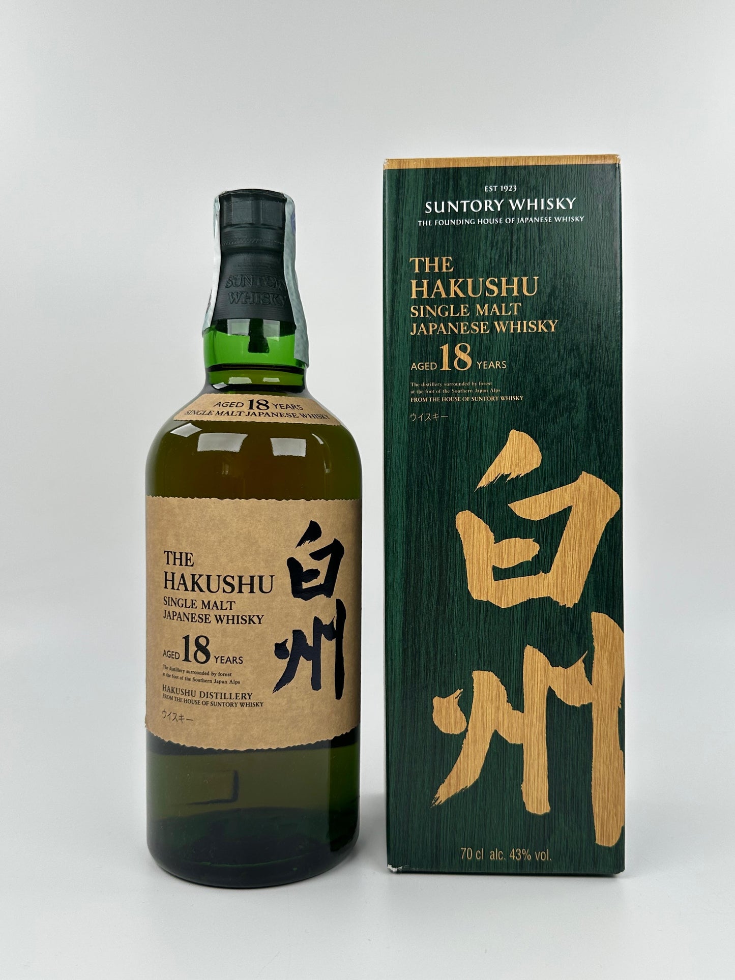 Hakushu 18 Years 0,7l 43%ABV in Box