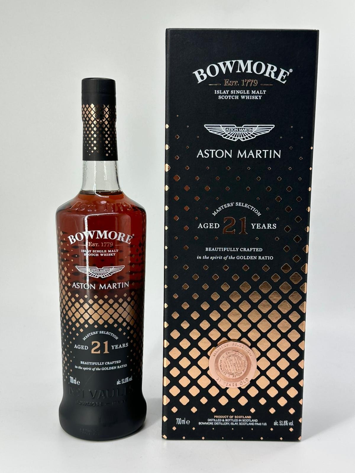 Bowmore 21 Years Master Selection Aston Martin 2021 51,8% 0.7l
