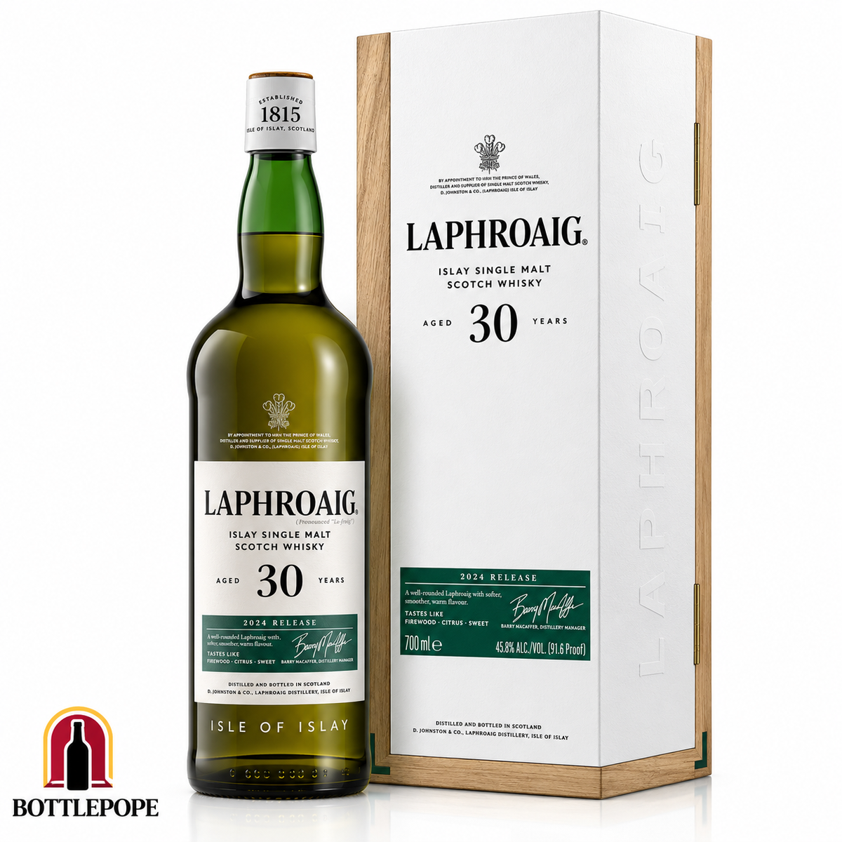 Laphroaig 30 Years 2024 Release 45,8 % vol. 0,7 l