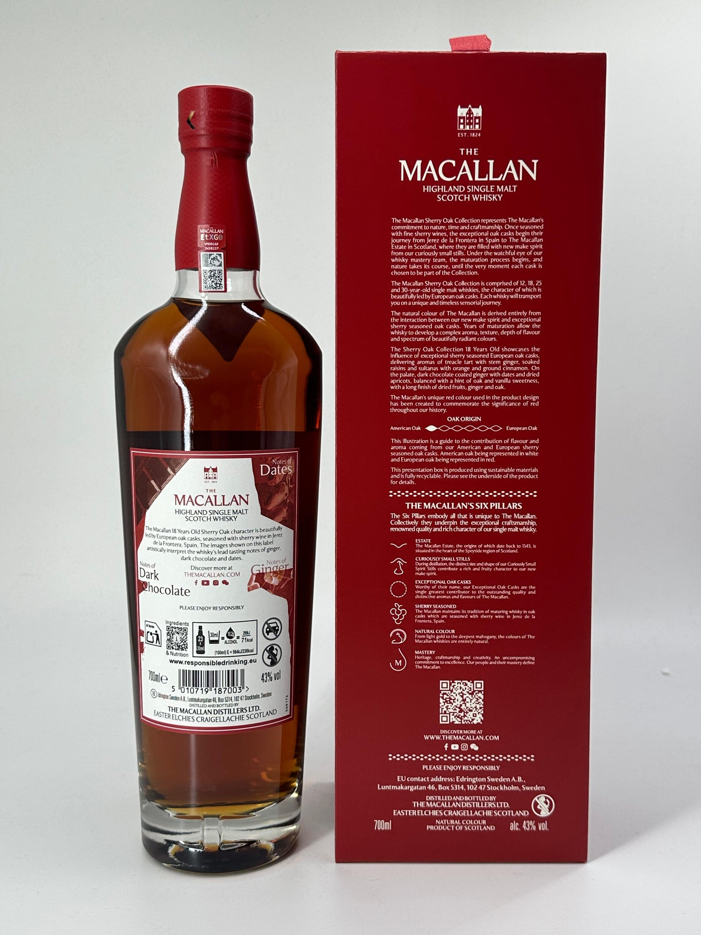 Macallan 18 Years Sherry Oak 2025 Release 43%vol. 0,7l