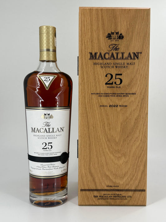 Macallan 25 Years Sherry Oak Release 2022 mit 0,7l 43 % Vol.