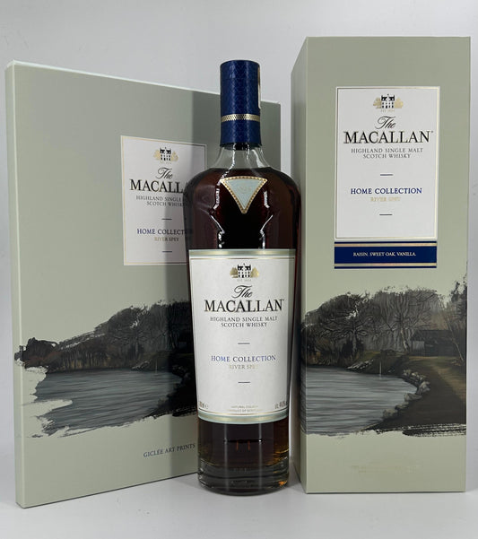 Macallan Home Collection River Spey mit Art Prints 44,8%vol. 0,7l