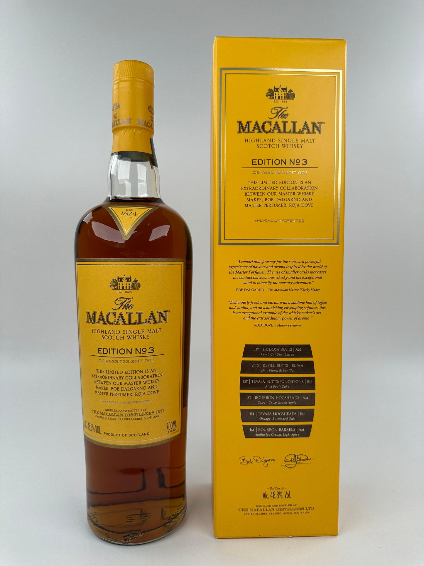 Macallan Edition No. 1 – 6 Full Set (6 Bottles) 0.7l