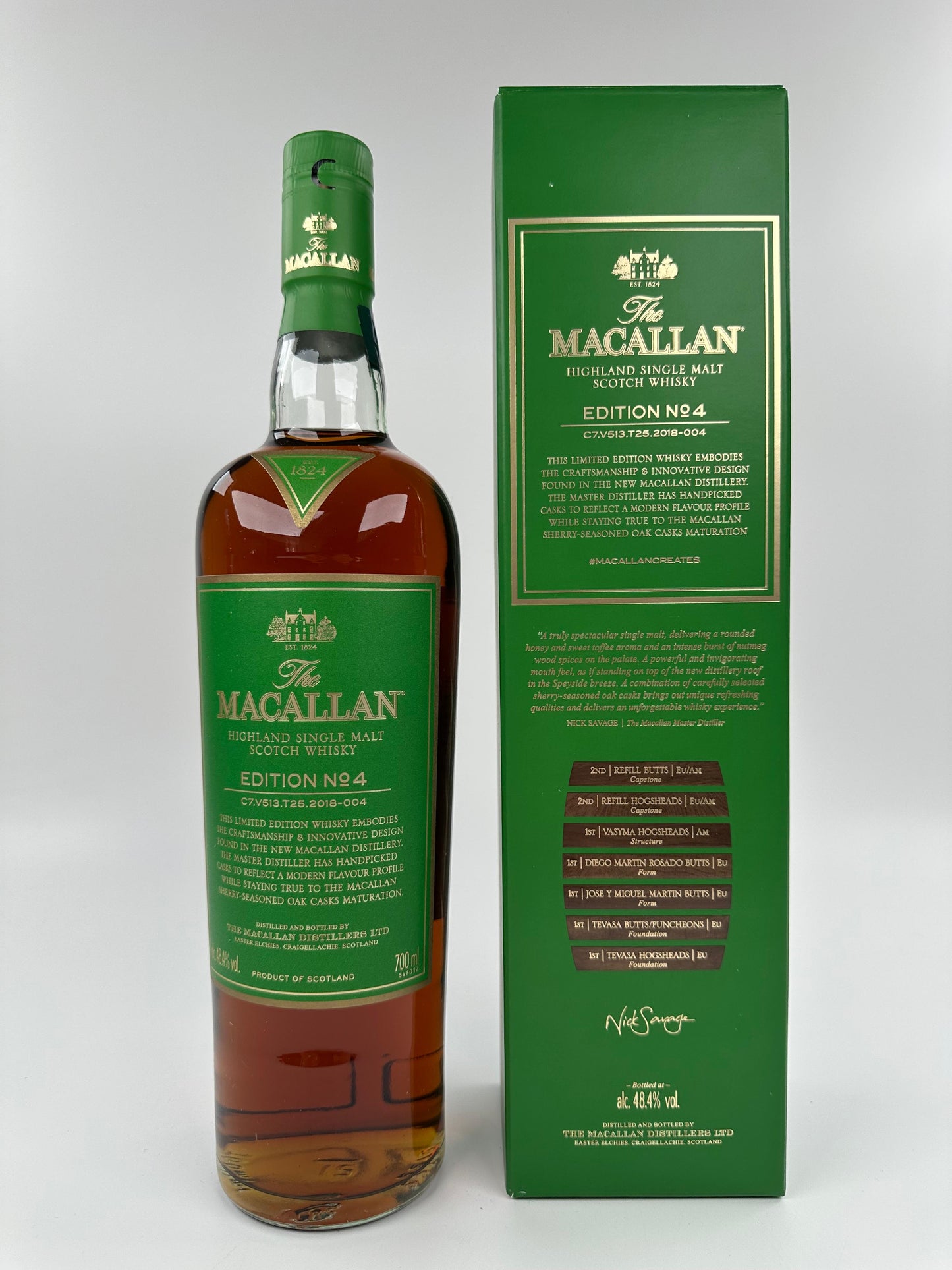 Macallan Edition No. 1 – 6 Full Set (6 Bottles) 0.7l