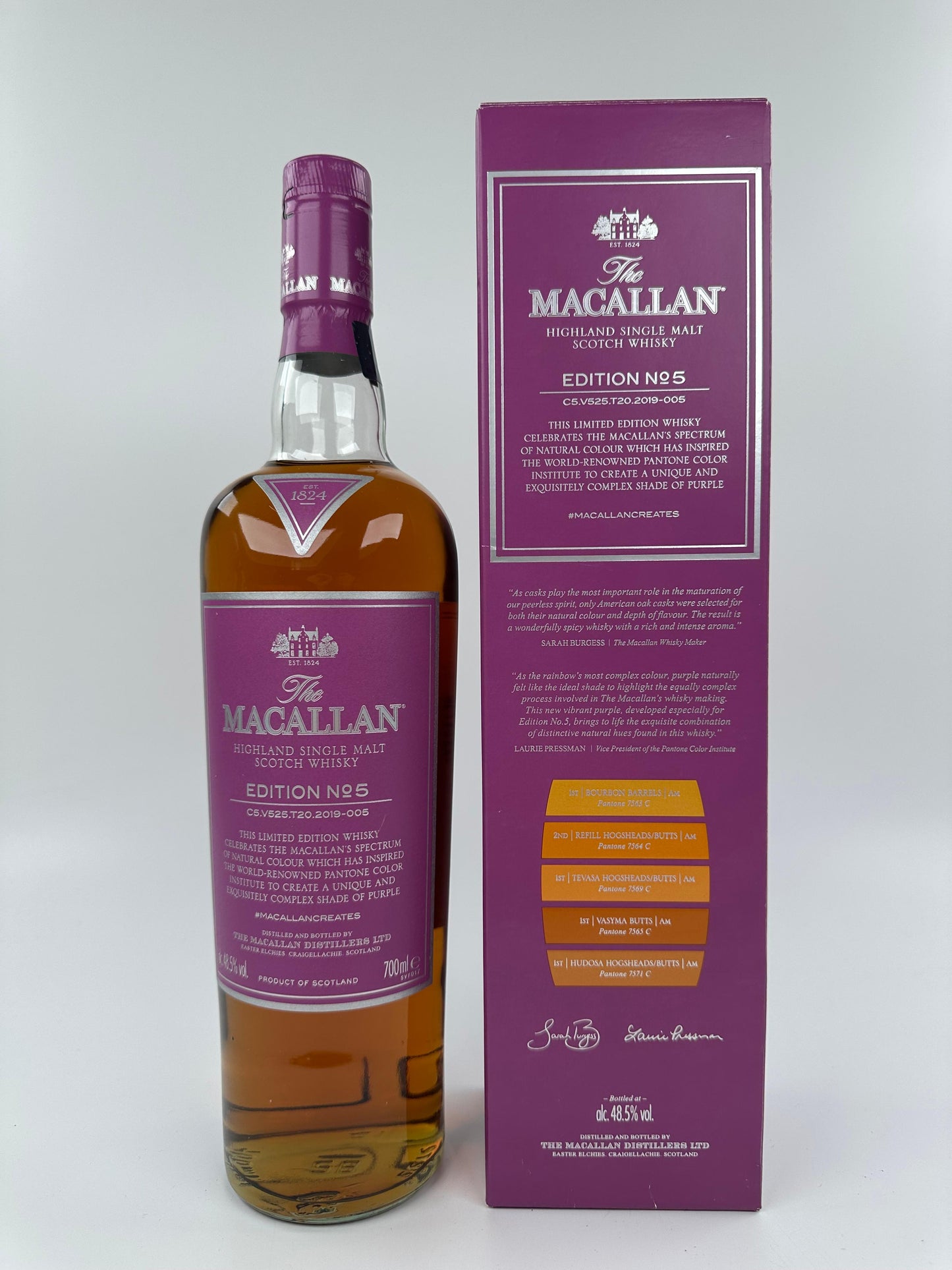 Macallan Edition No. 1 – 6 Full Set (6 Bottles) 0.7l