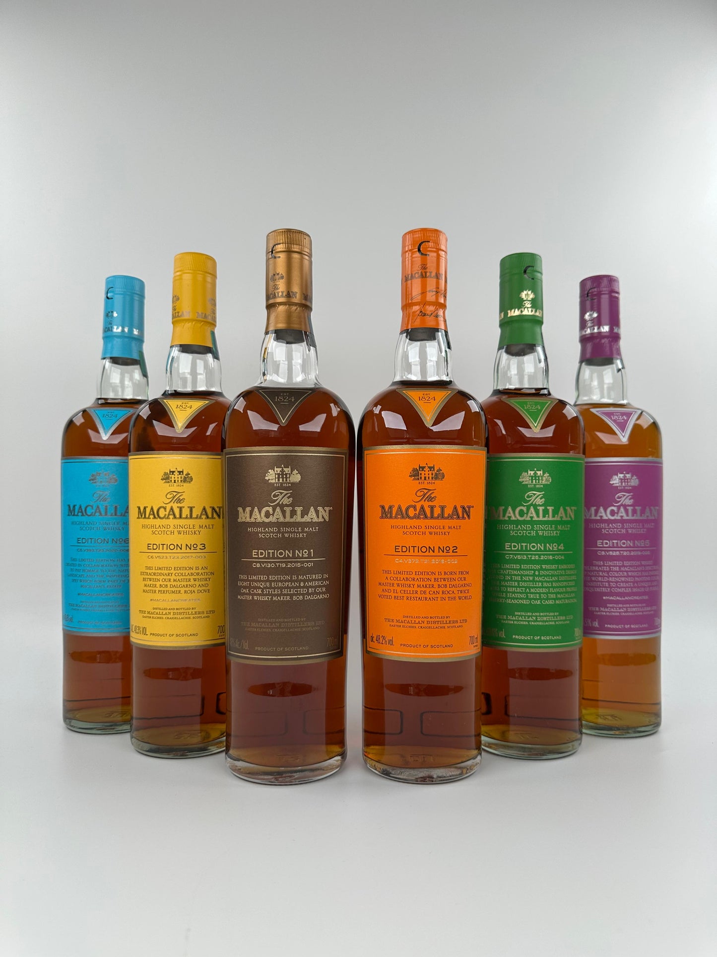 Macallan Edition No. 1 – 6 Full Set (6 Bottles) 0.7l