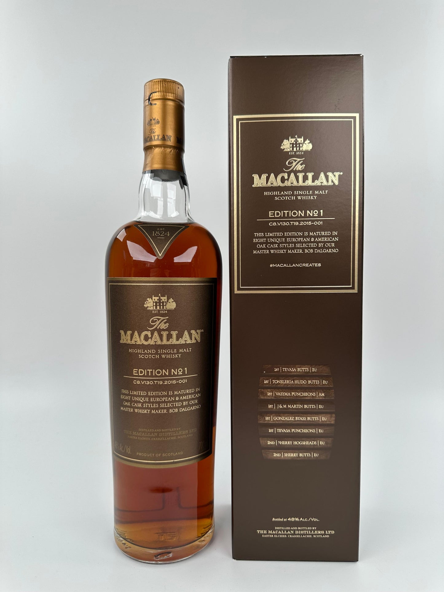 Macallan Edition No. 1 – 6 Full Set (6 Bottles) 0.7l