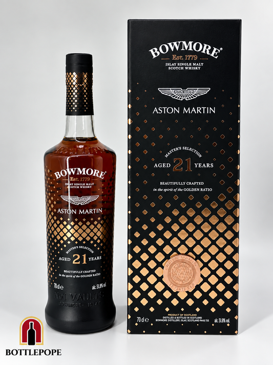 Bowmore 21 Years Old Aston Martin Master's Selection – Edition 1 (2021) – 51,8 % vol. – 70 cl