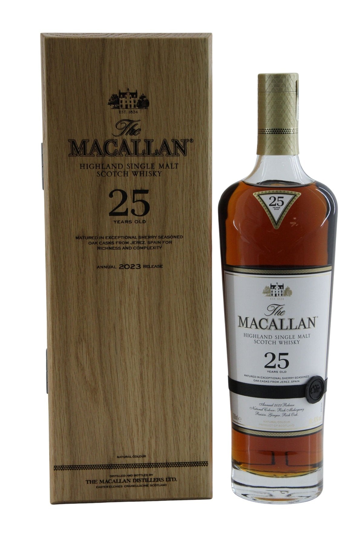 Macallan 25 Years Sherry Oak Release 2023, 0.7 L, 43% ABV
