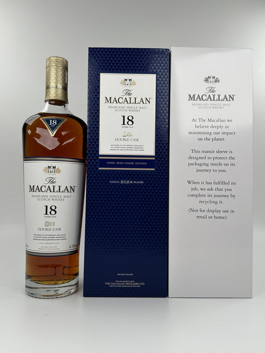 Macallan 18 years old Double Cask 2024 Release 43%ABV 0,7l